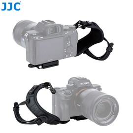JJC Pro Hand Grip Strap for Mirrorless Camera, W/Arca Type Plate, Camera Hand Strap for Canon EOS R Rp Nikon Z6 Z7 Panasonic S1 S1R Sony A7 A7R A7S II III a6500 a6400 a6300 Fuji X-T3 X-T2 X-T3 X-T2