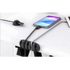 OHill Desk Cable Management Cord Organizer, 16 Pack White Self