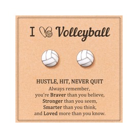 JOGDIAM Volleyball Earrings Gifts for Teen Girls Volleyball Stuff Accessories for Teen Girls