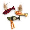 SmartyKat (3 Count) Fish Friends Crinkle Catnip Cat Toys -