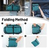 MIER Foldable Duffle Bag with Shoe Compartment 50L Travel Duffel
