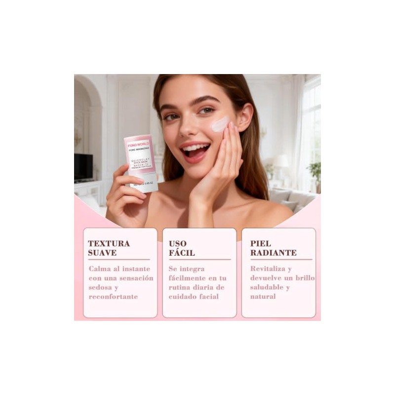 3PC Mascarilla de Arcilla en Barra con Centella Asiática,Poremizing Quick