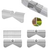 LALOCAPEYO Drainage Ditch Extension Hinge 4-Piece Set of Drainage Ditch