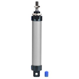 Pneumatic Cylinder, 25 mm Bore 100 mm Stroke, Single Rod, Mini Pneumatic Cylinder, Double Acting