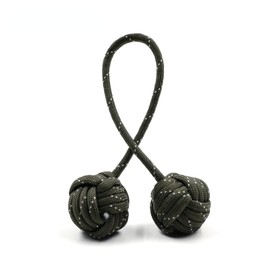 EDC Fidget Hand Toy Parachute Cord Lanyard Bead Pendant Finger Sports Toy Tubbiness Burn (Dark Green)