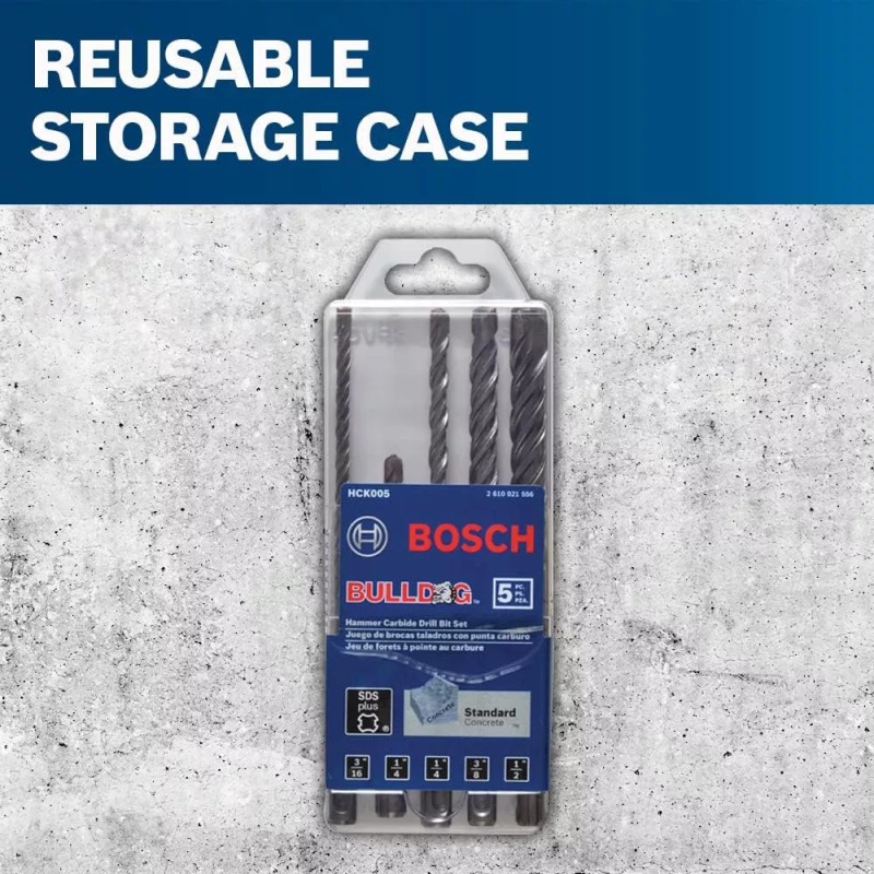 Bosch Brocas Perforador Punta Carburo Sds-plus 5pzas