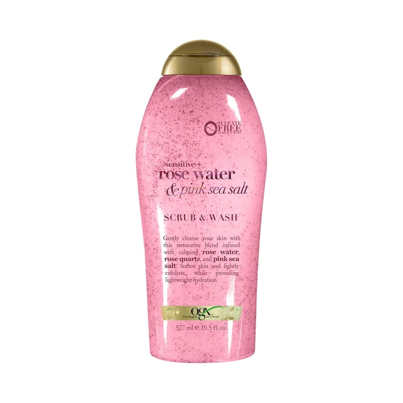 OGX, Body Wash de Sal Rosa y Agua de Rosas,