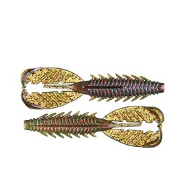 X Zone 3.5" Adrenaline Craw Jr. | Crawfish Lures for Bass, Trout, and More, Classic Aggressive Crayfish Lure Designed by Tournament Winner Brandon Palaniuk (7 Pack)