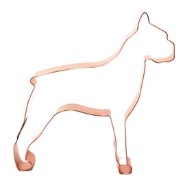 The Fussy Pup Boxer Cookie Cutter – Handcrafted in USA - 4.5 Inch Copper Dog Lover Gift