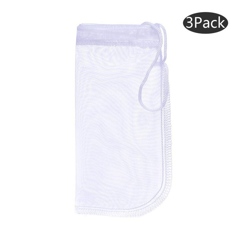 ALEGI Media Filter Bag Aquarium Extra Fine,Reusable 180 Micron Drawstring