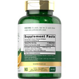 Vitamina C Liposomal 2200 Mg Inmunidad 90 Sofgels Hecho Usa Sabor Sn                                                                                  