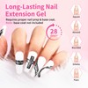 BQAN Poly Nail Gel, 2 Pcs Clear Poly Extension Gel