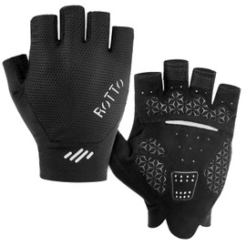 ROTTO Cycling Gloves for Men Women Half Finger Gloves Padded Cycling Gloves for Road Bike Mountain Bike Riding