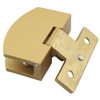 LQ Industrial 2PCS Gold Zinc Alloy Side Mounted Pivot Hinges