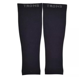 TRONS Lot Of 4 TRONS Calf Compression Sleeves Travel Sport Pain Vein BLACK Size Medium