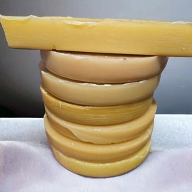 All Natural, Beeswax Blocks, Thread Conditioners,  Candles, Soap DIY - Weight: 1 lb