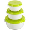 Emsa Micro Family 509741 3-Piece Food Container Set 0.5 /