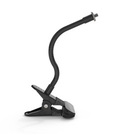 VOMENC Flexible Twist Clamp Mount Compatible with R-ing Pan Tilt Camera, Flexible Twist Gooseneck Mounting Bracket No Tools or Wall Damage Required (1pack，Black)