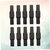 jojofuny 100 Pack 35mm Dark Brown Wooden Clips Food Sealing