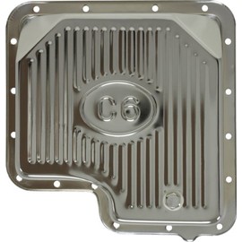 Compatible/Replacement for Ford C6 Steel Transmission Pan - Chrome