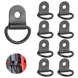 YYTECH Pack of 8 Lashing Eyelets D Rings Construction Ring Stainless Steel Lashing Eyelets for Trailers Load Capacity up to 200 kg per Ring Lashing Eyelets Trailer Hook for Trailers Trucks