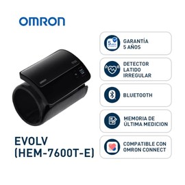 OMRON EVOLV Baumanómetro de Brazo Inalámbrico, App OMRON Connect