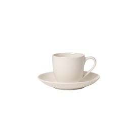 Villeroy & Boch 1041538420 Espresso Cup & Saucer, White