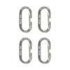 Nite IZE MicroLink Mosquetón, Mini llaveros de Acero Inoxidable para