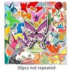 TUIOBUN 50PCS Origami Stickers for Computer,Car,Phone,Scrapbook,Helmet,Water Bottle,Laptop, Skateboard,Luggage,Cute Origami Animal