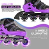 Kuxuan Skates Adjustable Inline Skates for Boys Girls, Kids Roller
