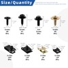 Glarks 64Pcs U-Clips and Body Bolts Screws Assortment Kit 8