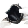 Indenya 7518 Inden Coin Purse, Deer Leather, Dragonfly Pattern, Navy