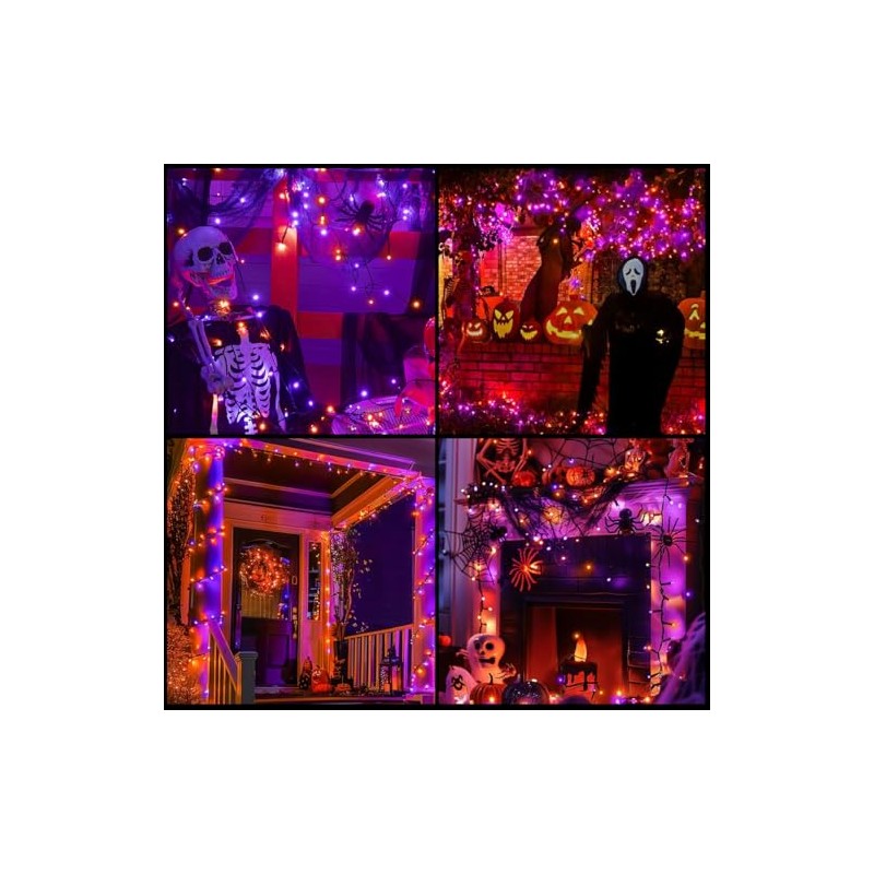 INGEQUIS Guirnalda de Luces Solar Halloween 10M de 100LEDs con