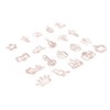 100Pcs Paper Clips Cute Look Note Clip Marking Document Organizing