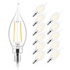 Sigalux Candelabra LED Light Bulbs Dimmable, E12 40 Watt Chandelier