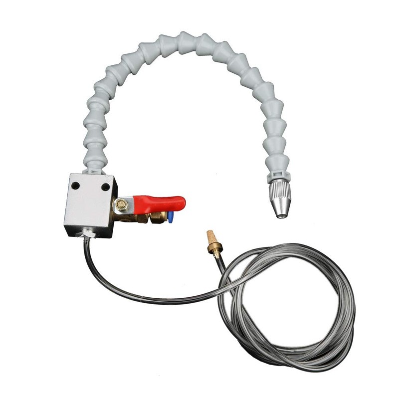 Mist Coolant Cooling Sprayer Nozzle for Engraving Machine Lathe (White)