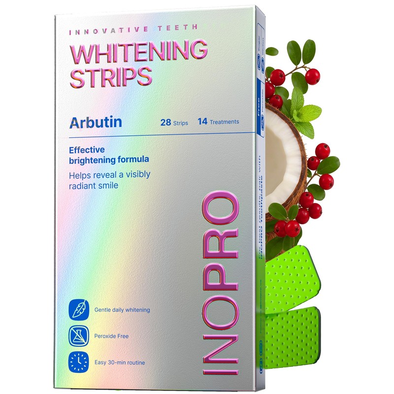 InoPro Tiras Blanqueadoras De Dientes Sensibles Sin Peroxido - 14