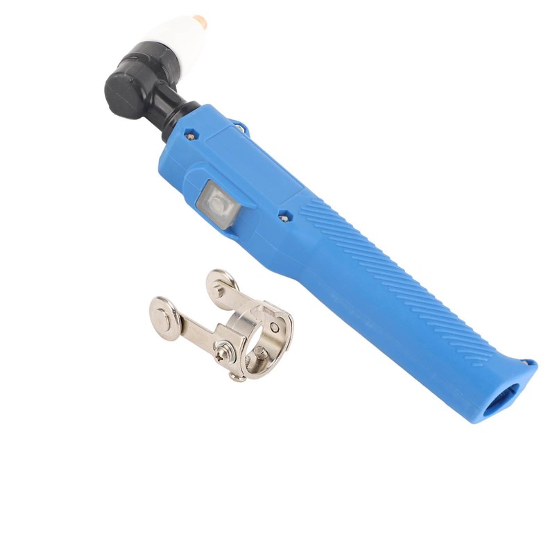 PT31, Plasma Cutting Torch Head Curved Handle, Copper, ABS Handle,