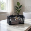 Black Transparent Nylon Mesh Bag for Cosmetics & Toiletries –