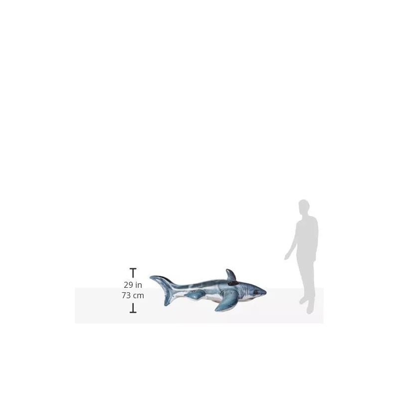Intex Great White Shark Ride-On, 68" X 42", for Ages