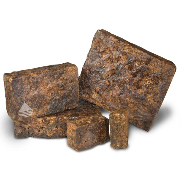 Aroma Depot Raw African Black Soap Bars From Ghana (3 lbs.)