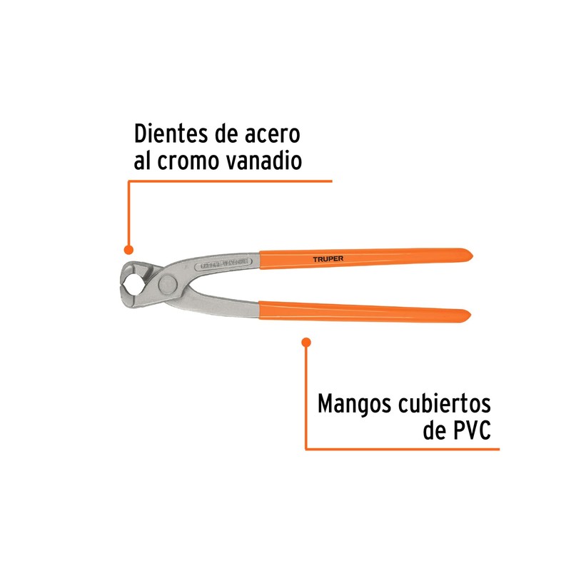 Truper TN-10A, Tenaza de armador 10", acero al cromo