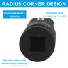 LDEXIN 1/2" Female to 1" Male Impact Socket Adapter, Black
