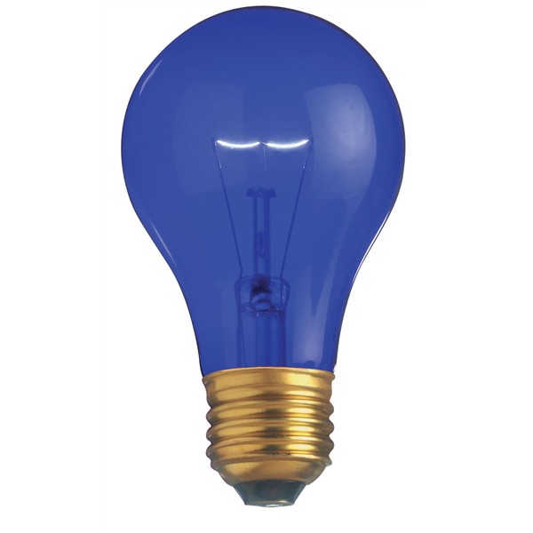 Satco 06082 - 25A19/TB S6082 Standard Transparent Colored Light Bulb