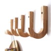 Chiyami Wooden Wall Hook, Wall Hook, Drilled Hole, Hanger, Scandinavian