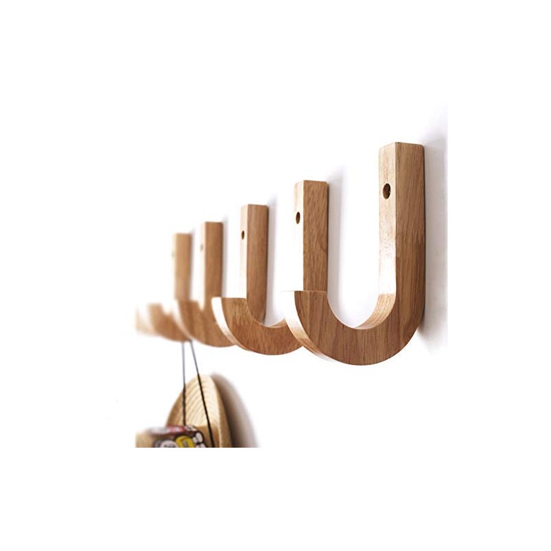 Chiyami Wooden Wall Hook, Wall Hook, Drilled Hole, Hanger, Scandinavian