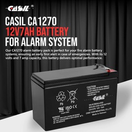 Casil 12V 7AH CA1270 for APC RBC17 LS700 12 Volt 7 Amp-hr 12v 7Ah Rechargeable Battery