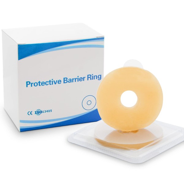 KONWEDA Ostomy Barrier Rings-Outer Diameter: 2" (48mm) 4mm Thickness - Box of 10