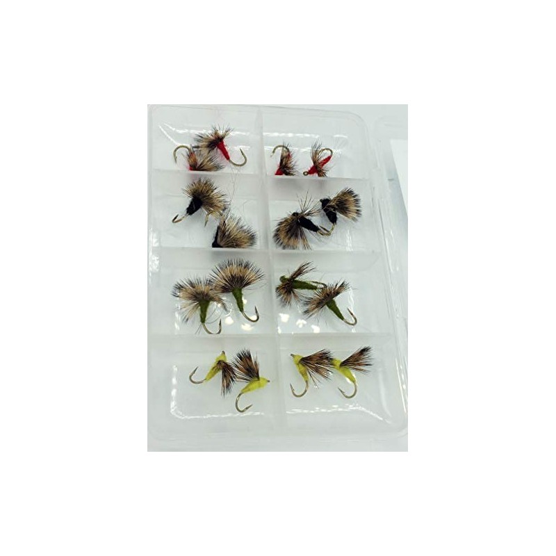 BestCity Fly Fishing Premium Comparadun Dry Flies 16 Pack Includes