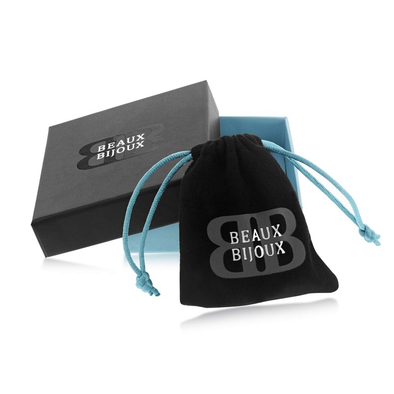 Beaux Bijoux Sterling Silver Two-Stone Forever Created White Opal Ring